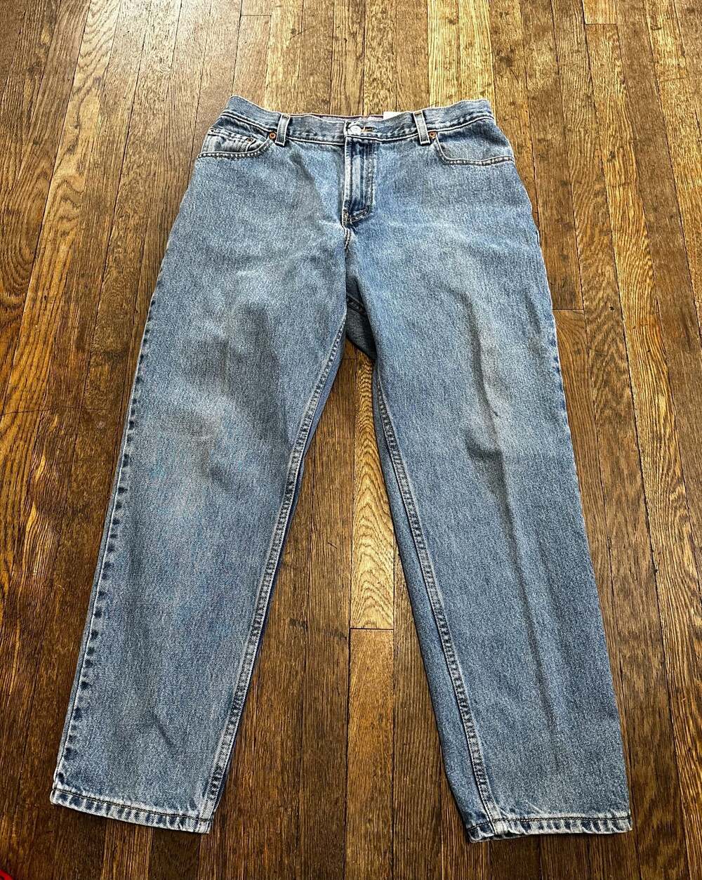 Vintage Y2K Levi's 550 Relaxed Tapered Jeans Size 14 S Mom Jeans